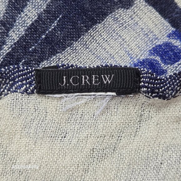 J. Crew Wool Nautical Scarf Lightweight - Picture 8 of 11